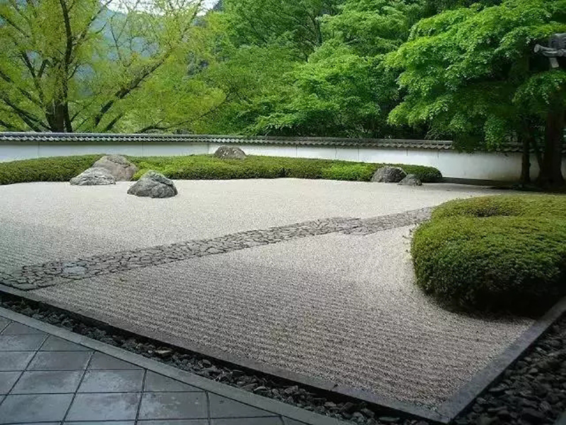 日式庭园枯山水造景